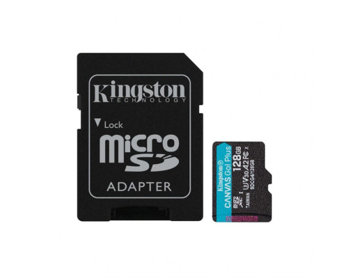 Карта пам'яті Kingston Canvas Go! Plus MicroSDXC 128GB Class 10 UHS-I R200MB/s + SD-адаптер (SDCS2/128GB) TPS-2710000342038 2710000342038