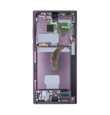 Дисплей (LCD) для Samsung Galaxy S22 Ultra/S908 (2022) з тачскріном та рамкою Burgundy (Oled) Original Quality TPS-2710000342489 2710000342489