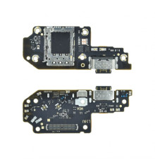 Шлейф (нижня плата) для Xiaomi Poco X4 GT, Redmi Note 11T Pro, 11T Pro Plus з роз'ємом живлення, гарнітури та мікрофоном black Original Quality TPS-2710000342618 2710000342618