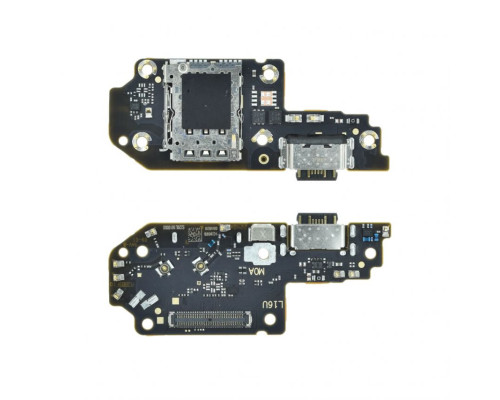 Шлейф (нижня плата) для Xiaomi Poco X4 GT, Redmi Note 11T Pro, 11T Pro Plus з роз'ємом живлення, гарнітури та мікрофоном black Original Quality TPS-2710000342618 2710000342618