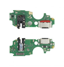 Шлейф (нижня плата) для ZTE Blade A54, Blade A34 з роз'ємом живлення, гарнітури та мікрофоном Original Quality TPS-2710000342694 2710000342694