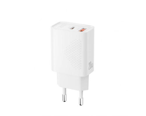 Мережевий зарядний пристрій (адаптер) XO L161 PD_20W / QC3.0_18W white TPS-2710000344537 2710000344537