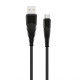 Кабель USB WALKER C550 Micro black TPS-2710000150794