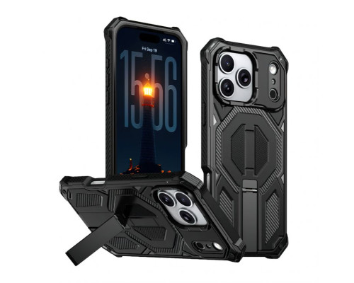 Чохол з MagSafe Armor Case для Apple iPhone 13 Pro Max з підставкою black (01) TPS-2710000349679 2710000349679