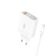 Мережевий зарядний пристрій (адаптер) XO L100 4USB / QC3.0 / 3USB_2.4A + Data Cable USB to Lightning white TPS-2710000349921 2710000349921