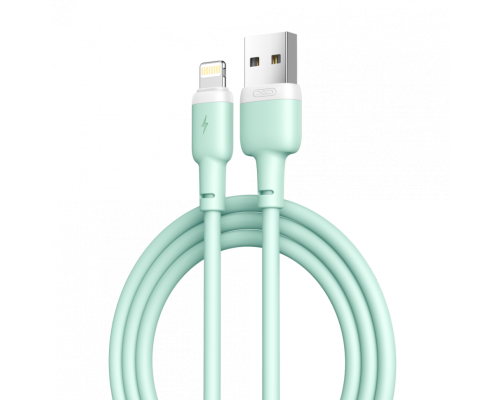 Кабель USB XO NB208 Lightning 2.4A green TPS-2710000350002 2710000350002
