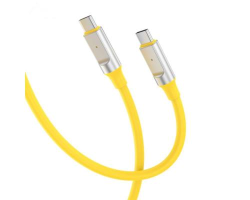 Кабель USB XO NB-Q252B Type-C to Type-C PD 60W yellow TPS-2710000350026 2710000350026