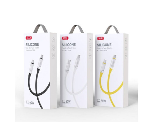 Кабель USB XO NB-Q252B Type-C to Type-C PD 60W yellow TPS-2710000350026 2710000350026