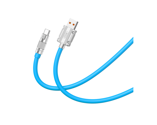 Кабель USB XO NB227 Type-C 6A 1.2м blue TPS-2710000350040 2710000350040