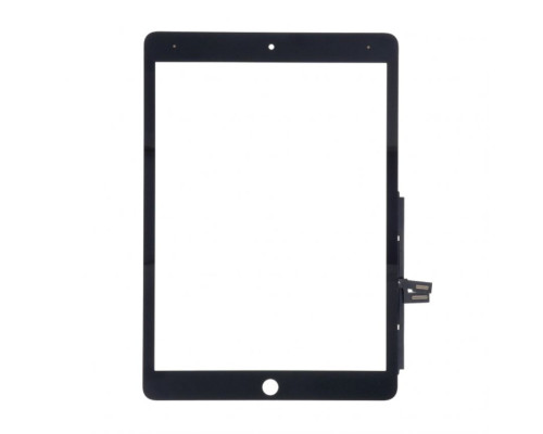 Тачскрін (сенсор) для Apple iPad 10.2 2021 (A2602, A2603, A2604, A2605) Full зі шлейфом, кнопкою меню та мікросхемою black High Quality TPS-2710000350910 2710000350910
