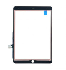 Тачскрін (сенсор) для Apple iPad 10.2 2021 (A2602, A2603, A2604, A2605) Full зі шлейфом, кнопкою меню та мікросхемою black High Quality TPS-2710000350910 2710000350910