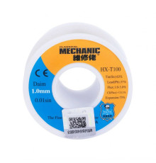 Припій Mechanic HX-T100 1мм, 100г, Sn 63%, Pb 37% TPS-2710000350996 2710000350996