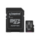 Карта пам'яті Kingston Canvas Select Plus MicroSDXC 128GB Class 10 UHS-I R150MB/s + SD-адаптер (SDCS3/128GB) TPS-2710000351634 2710000351634