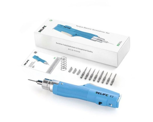 Електрична викрутка RELIFE E2 (10 насадок, з регулюванням обертів) TPS-2710000352907 2710000352907