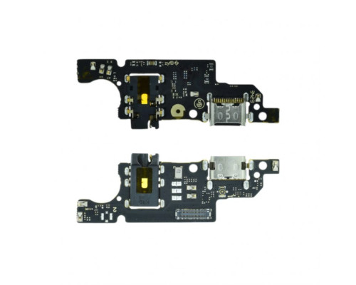 Шлейф (нижня плата) для ZTE Blade V50 Vita з роз'ємом живлення, гарнітури та мікрофоном High Quality TPS-2710000353003 2710000353003