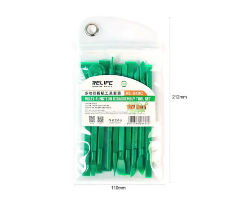 Набір інстурментів RELIFE RL-049C (для ремонту, 10 in 1, пластик) TPS-2710000353270 2710000353270