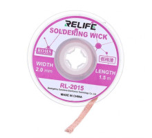 Стрічка для випаювання RELIFE RL-2015 (ширина 2,0мм, довжина 1,5м) TPS-2710000354062 2710000354062