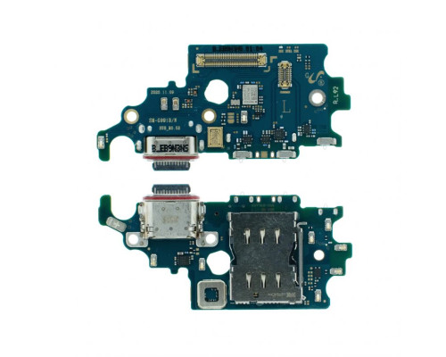 Шлейф (нижня плата) для Samsung Galaxy S21/G991 (2021) з роз'ємом зарядки, Sim-карти і мікрофоном Original Quality TPS-2710000354130 2710000354130