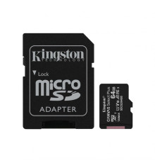 Карта пам'яті Kingston Canvas Select Plus MicroSDXC 64GB Class 10 UHS-I R100MB/s + SD-адаптер (SDCS3/64GB) TPS-2710000354468 2710000354468