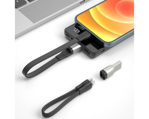 Кабель USB XO NB-Q170B Type-C to Lightning Fast Charge 20W 0.2м black TPS-2710000219705 2710000219705