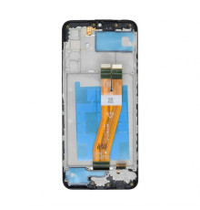 Дисплей (LCD) для Samsung Galaxy A03s/A037 (2021) (163x72) з тачскріном та рамкою black Original Quality TPS-2710000356080 2710000356080