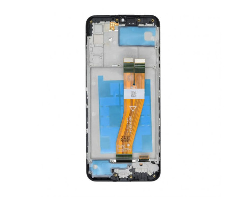 Дисплей (LCD) для Samsung Galaxy A03s/A037 (2021) (163x72) з тачскріном та рамкою black Original Quality TPS-2710000356080 2710000356080