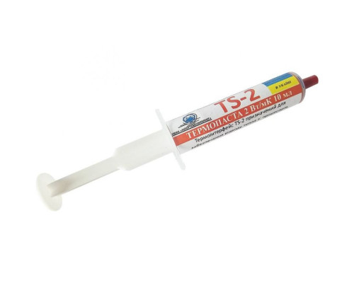Термопаста ІнтерТехКомплект TS-2 (2 Вт/мК, 3,1 г/см, 10мл) TPS-2710000356585 2710000356585