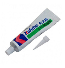 Термопаста Kafuter K-5211 (силіконова, 1,2 Вт/мК, 2,4 г/см, 100мл, білий) TPS-2710000356608 2710000356608