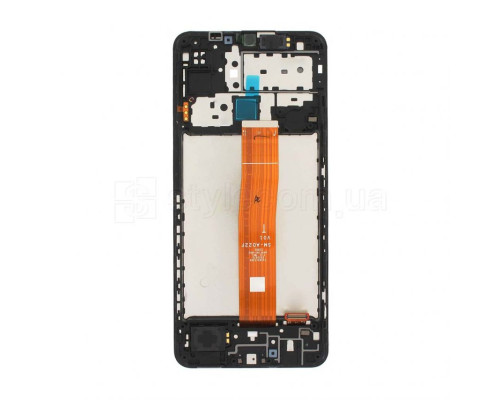 Дисплей (LCD) для Samsung Galaxy M12/M127 (2021) з тачскріном та рамкою black Service Original (PN:GH82-25042A) TPS-2710000220220