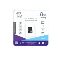 Карта пам'яті T&G MicroSDXC 8GB Class 10 UHS-1 + SD-адаптер (TG-8GBSDCL10-01) TPS-2710000359340 2710000359340