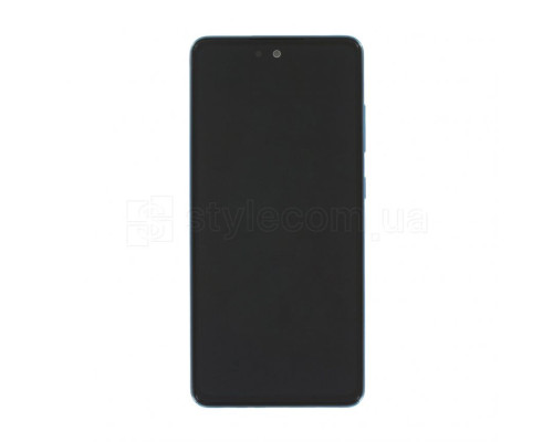 Дисплей (LCD) для Samsung Galaxy A52 4G/A525, A52 5G/A526 (2021) з тачскріном та рамкою blue Service Original (PN:GH82-25524B) TPS-2710000220244