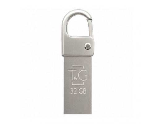 Флеш-пам'ять USB T&G Metal 32GB USB 2.0 (027) з карабіном TPS-2710000360230 2710000360230