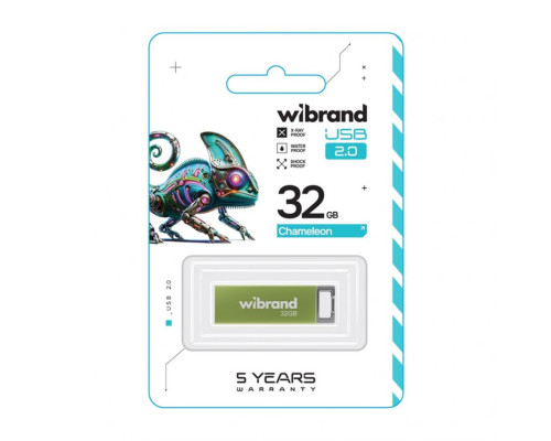 Флеш-пам'ять USB Wibrand Chameleon 32GB USB 2.0 light green TPS-2710000360506 2710000360506