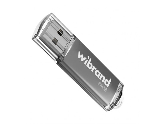 Флеш-пам'ять USB Wibrand Сougar 64GB USB 2.0 silver TPS-2710000360605 2710000360605