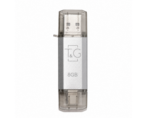 Флеш-пам'ять USB T&G Type-C Star 8GB USB 2.0 (009) silver TPS-2710000361343 2710000361343