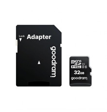 Карта пам'яті Goodram MicroSDHC 32GB Class 10 UHS-I + SD-адаптер (M1AA-0320R12) TPS-2710000364450 2710000364450
