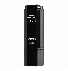 Флеш-пам'ять USB T&G Vega 64GB USB 2.0 (121) black TPS-2710000365976 2710000365976
