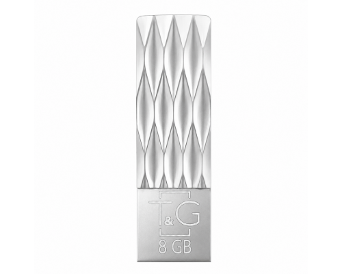 Флеш-пам'ять USB T&G Metal 8GB USB 2.0 (103) з ромбами silver TPS-2710000367833 2710000367833