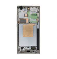 Дисплей (LCD) для Samsung Galaxy S24 Ultra/S928 (2024) з тачскріном та рамкою titanium grey Service Original (GH82-33396A) (переклеєне скло) TPS-2710000367918 2710000367918