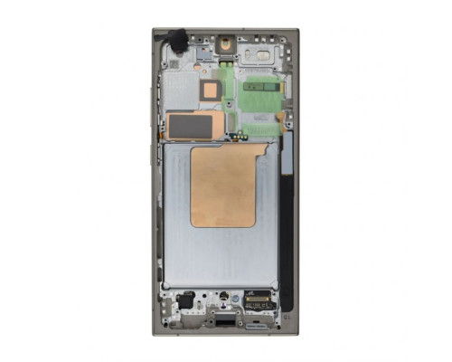 Дисплей (LCD) для Samsung Galaxy S24 Ultra/S928 (2024) з тачскріном та рамкою titanium grey Service Original (GH82-33396A) (переклеєне скло) TPS-2710000367918 2710000367918
