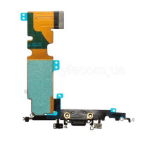 Шлейф для Apple iPhone 8 Plus з роз'ємом живлення та мікрофоном black High Quality TPS-2710000153788 2710000153788