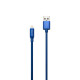 Кабель USB WALKER C725 Lightning dark blue TPS-2710000162148