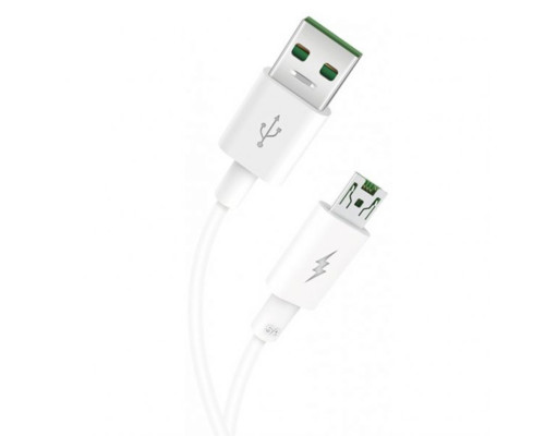 Кабель USB XO NB119 Micro Quick Charge 5A white TPS-2710000188728