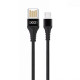 Кабель USB XO NB118 Micro Quick Charge 2.1A black TPS-2710000188742