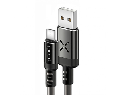 Кабель USB XO NB108 Type-C Quick Charge 2.1A black/grey