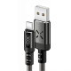 Кабель USB XO NB108 Type-C Quick Charge 2.1A black/grey