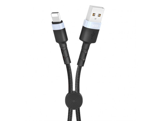 Кабель USB XO NB117 Lightning Quick Charge 2.1A 0.25м black