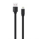 Кабель USB WALKER C755 Lightning black TPS-2710000162223