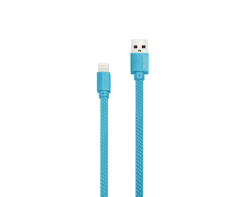 Кабель USB WALKER C755 Lightning blue TPS-2710000162230