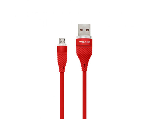 Кабель USB WALKER C735 Micro red